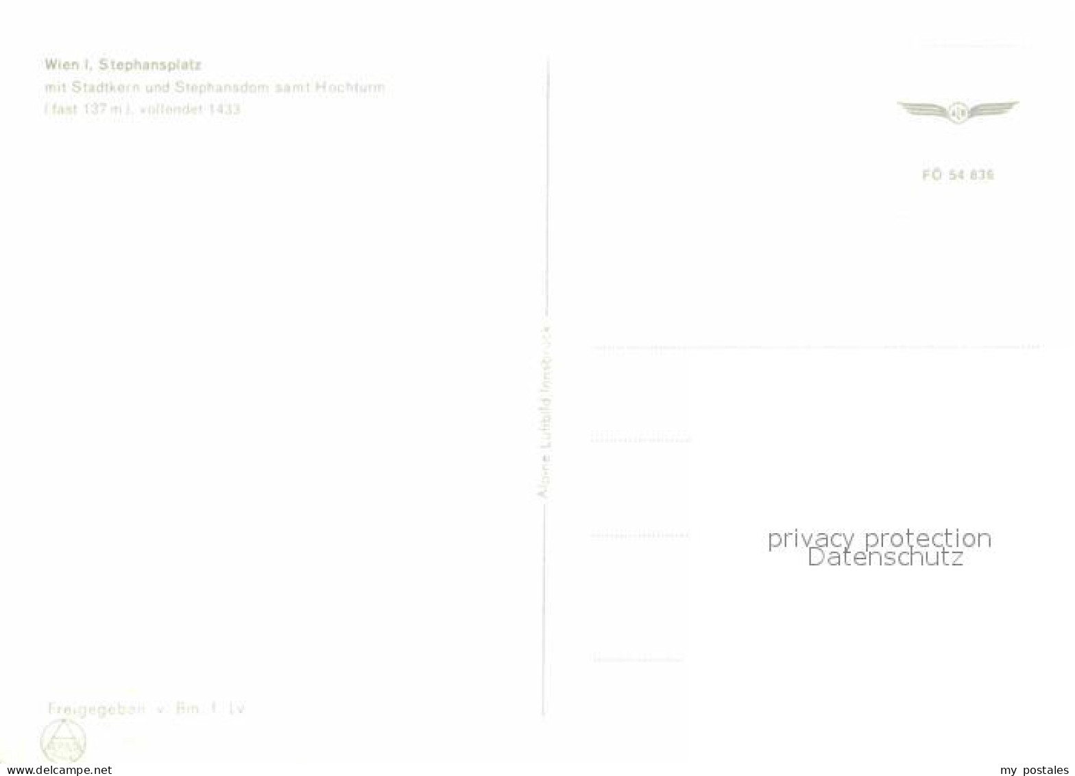 Wien Stephansplatz Stadtkern Stephansdom Samt Hochturm Fliegeraufnahme - Autres & Non Classés