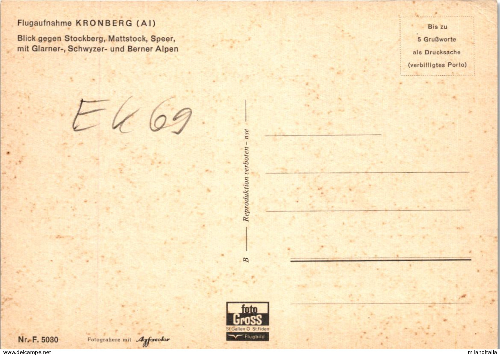 Flugaufnahme Kronberg (AI) - Blick Gegen Stockberg, Mattstock, Speer (5030) - Kronberg