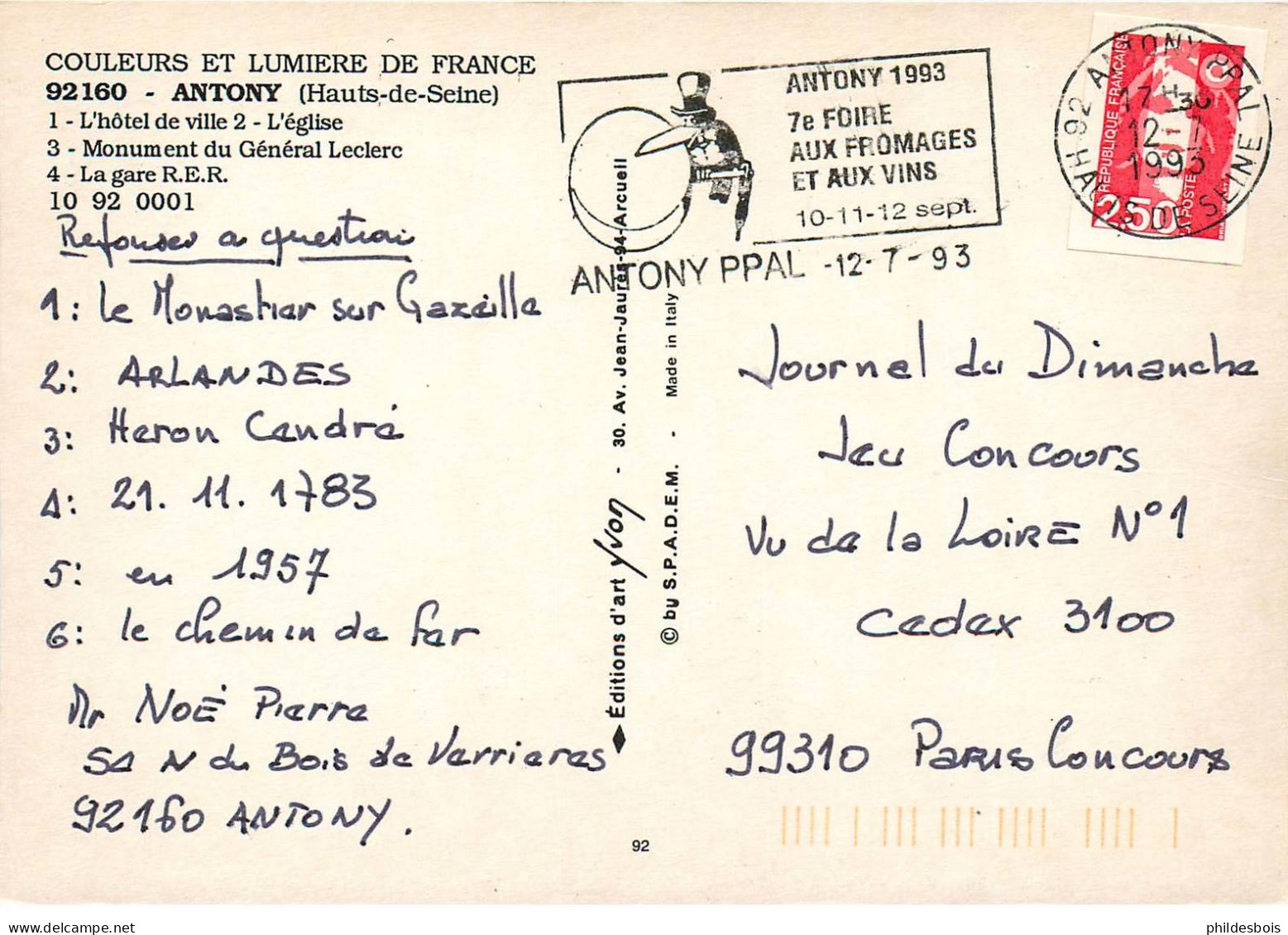 HAUTS DE SEINE Antony    (cpsm) - Antony