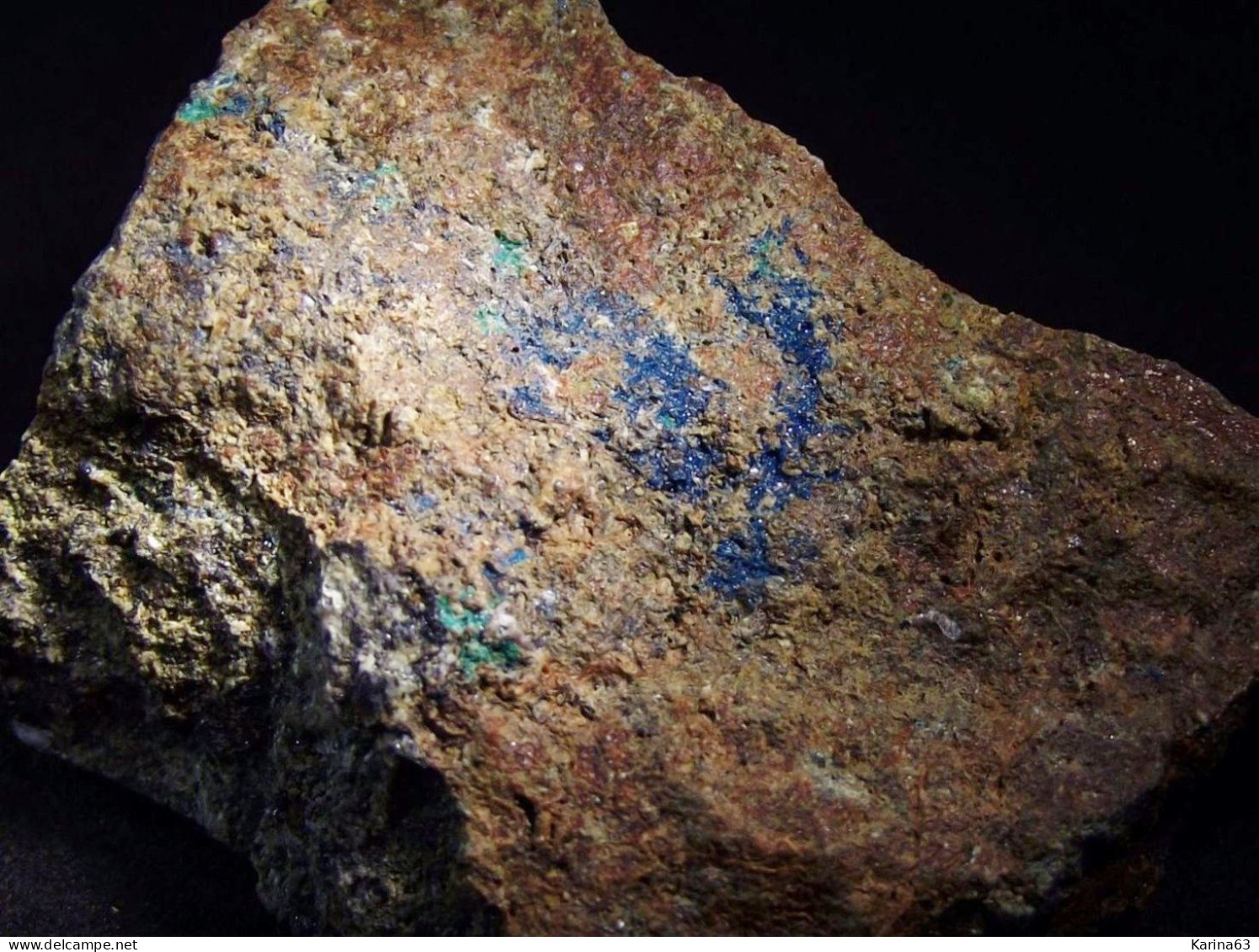 Cornetite With Pseudomalachite ( 4.5 X 3.5 X 1.5 Cm ) Manto Ruso Mine - Atacama - Chili - Minerals