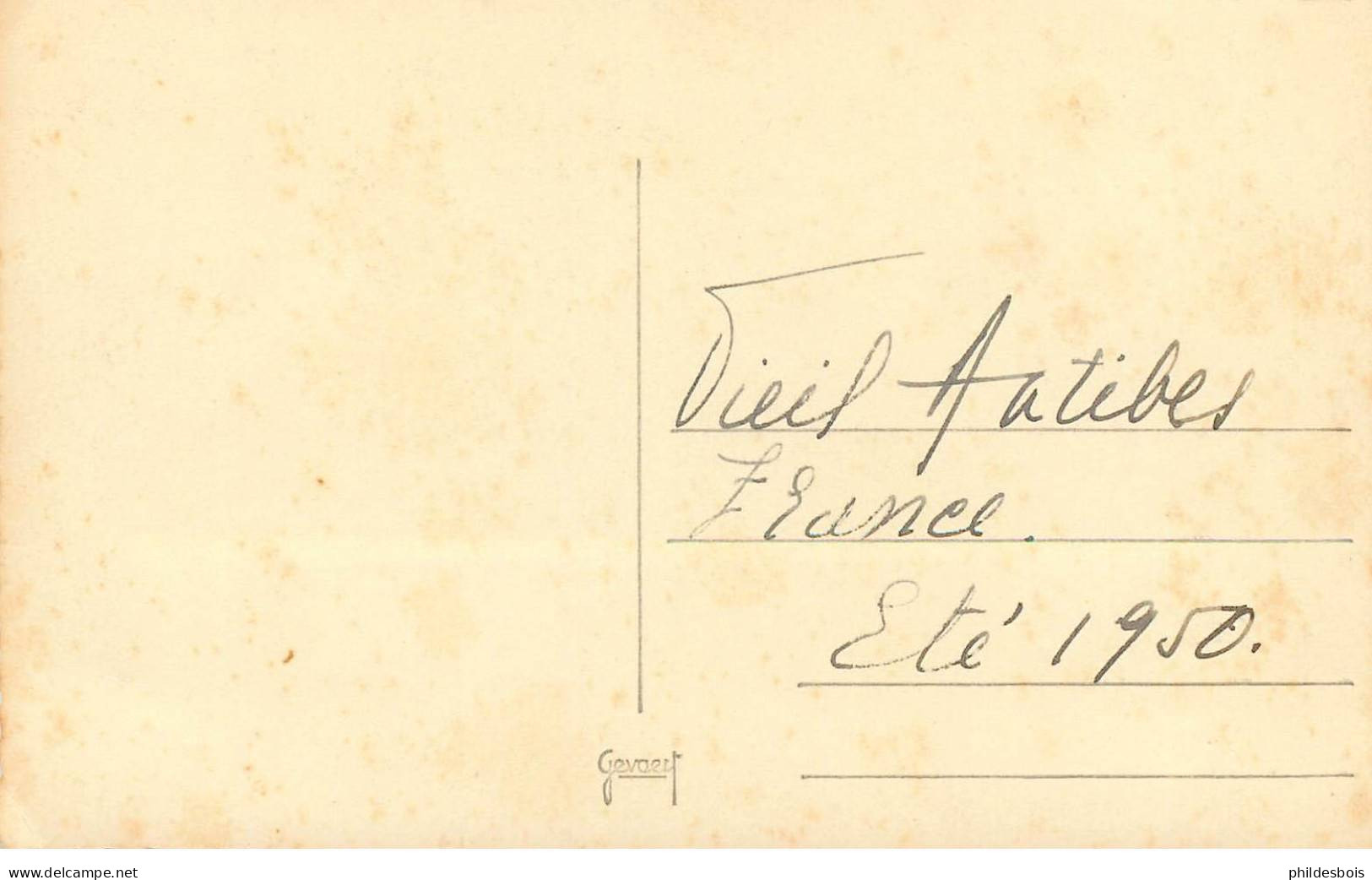 ALPES MARITIMES  ANTIBES   Vieille Antibes - Antibes - Oude Stad