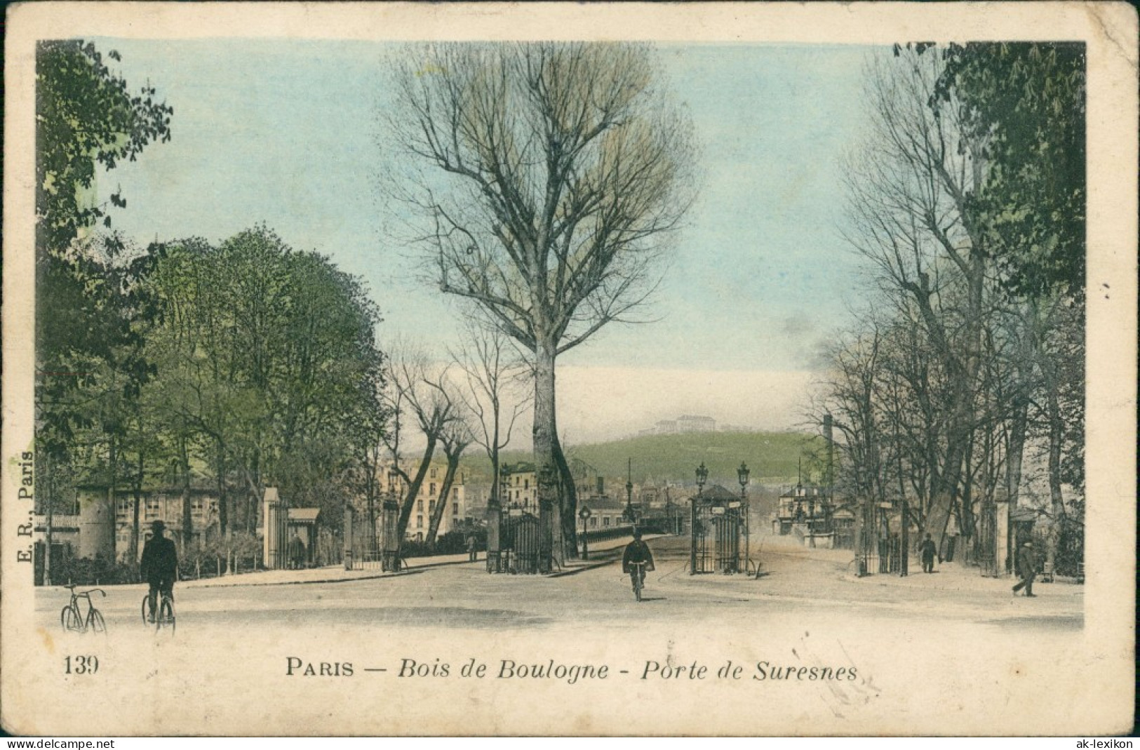 CPA 16. Arrondissement (Passy)-Paris Straße Bois De Boulogne 1912 - Autres & Non Classés
