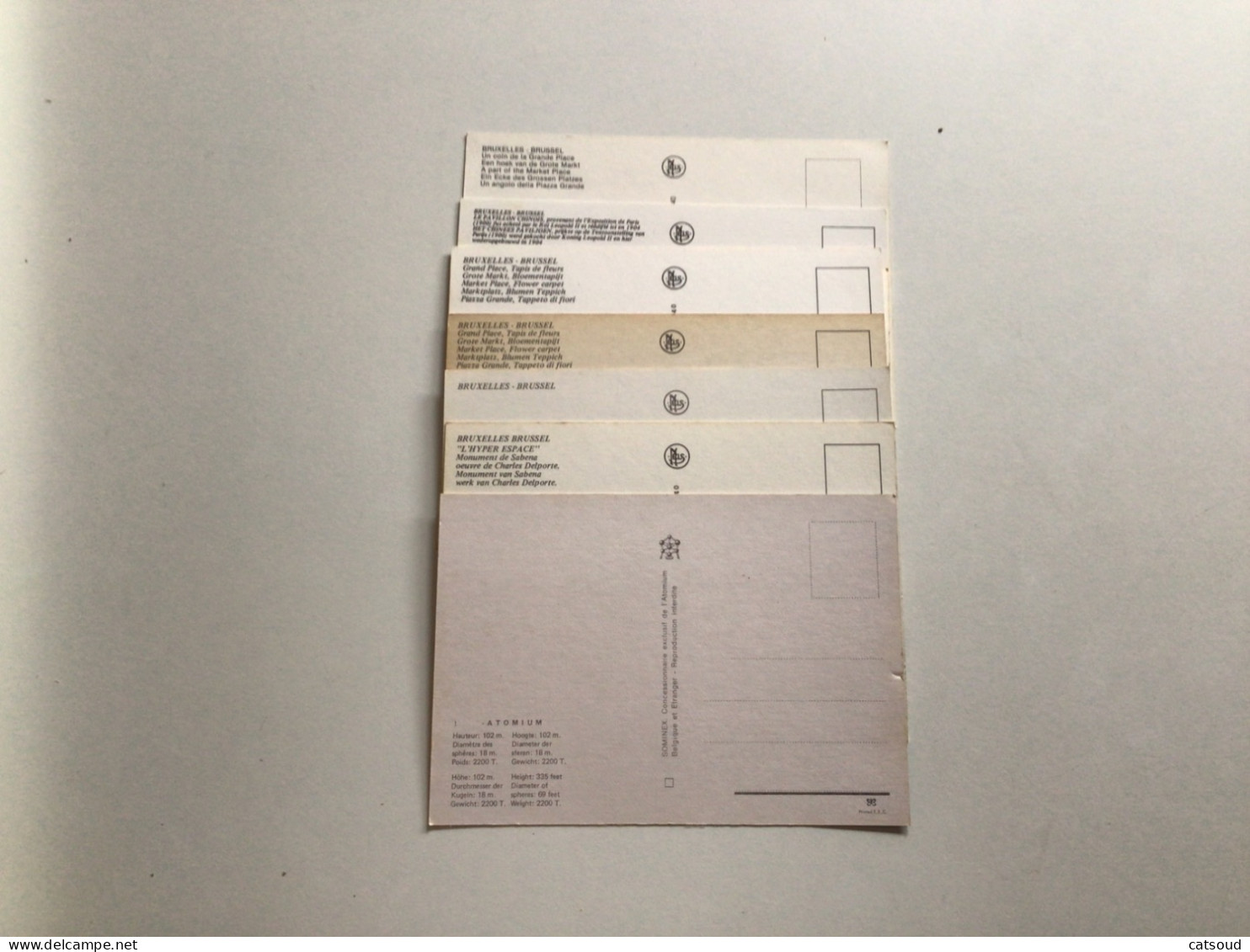 Lot De 13 Cartes Postales Anciennes De Bruxelles (vierges Au Verso) - Sets And Collections