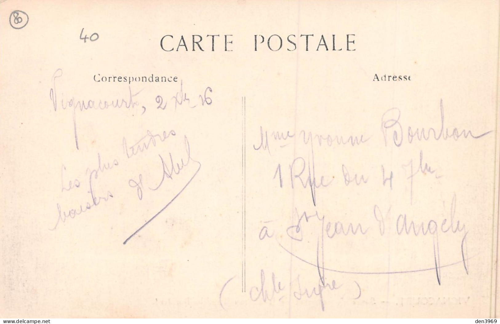 VIGNACOURT (Somme) - Sortie Du Personnel De La Maison Thuillier-Buridard - Voyagé 1916 (2 Scans) - Vignacourt