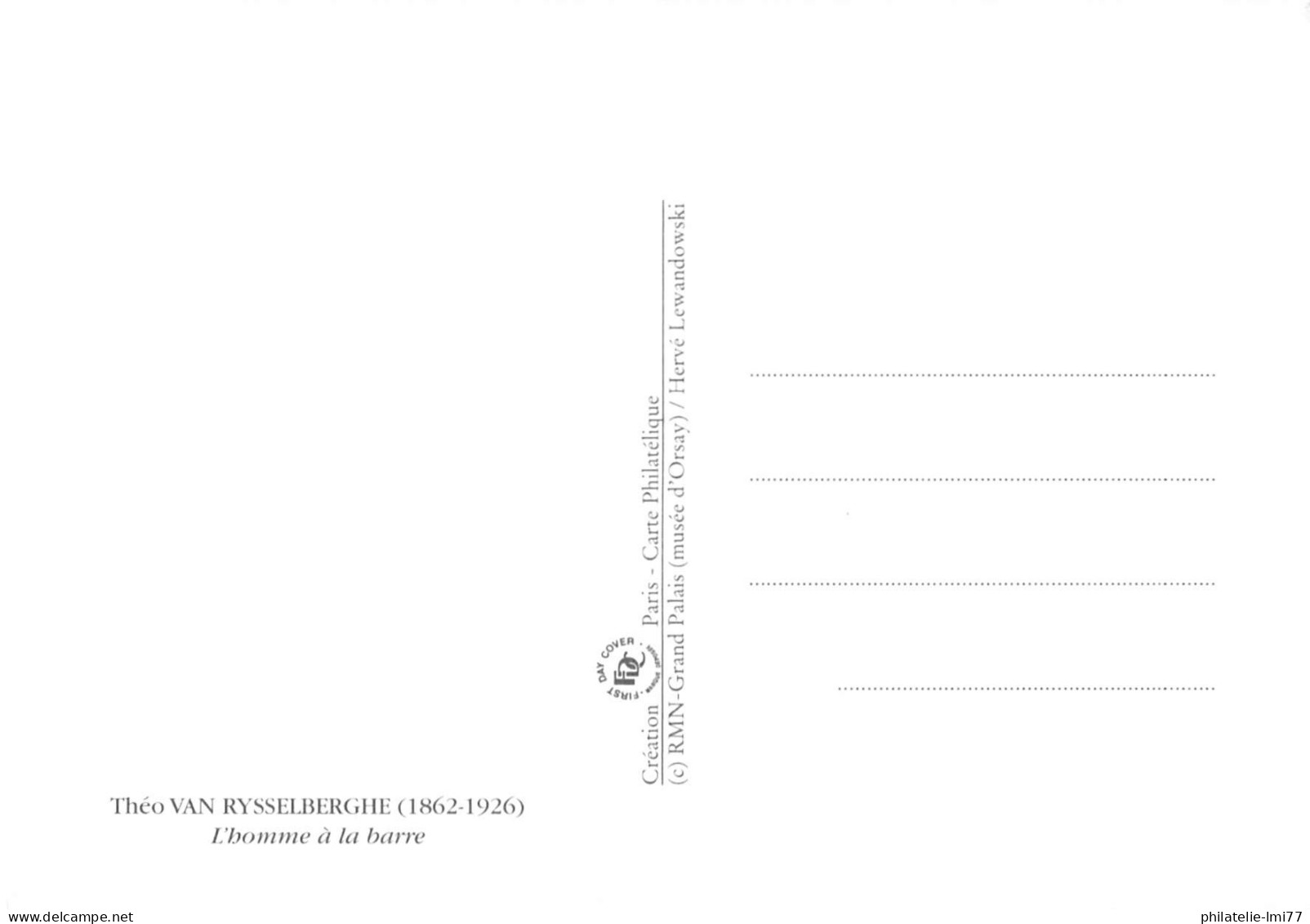 CM - Impressionnisme, Théo Van Rysselberghe, Oblit 27/4/13 Paris - 2010-2019