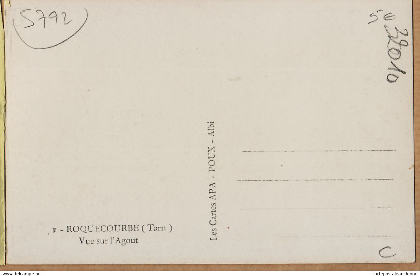 17698 / ROQUECOURBE Tarn La Chaussée Vue Sur L'Agout Animation Villageoise 1920s-Bromure APA-POUX 1 - Roquecourbe