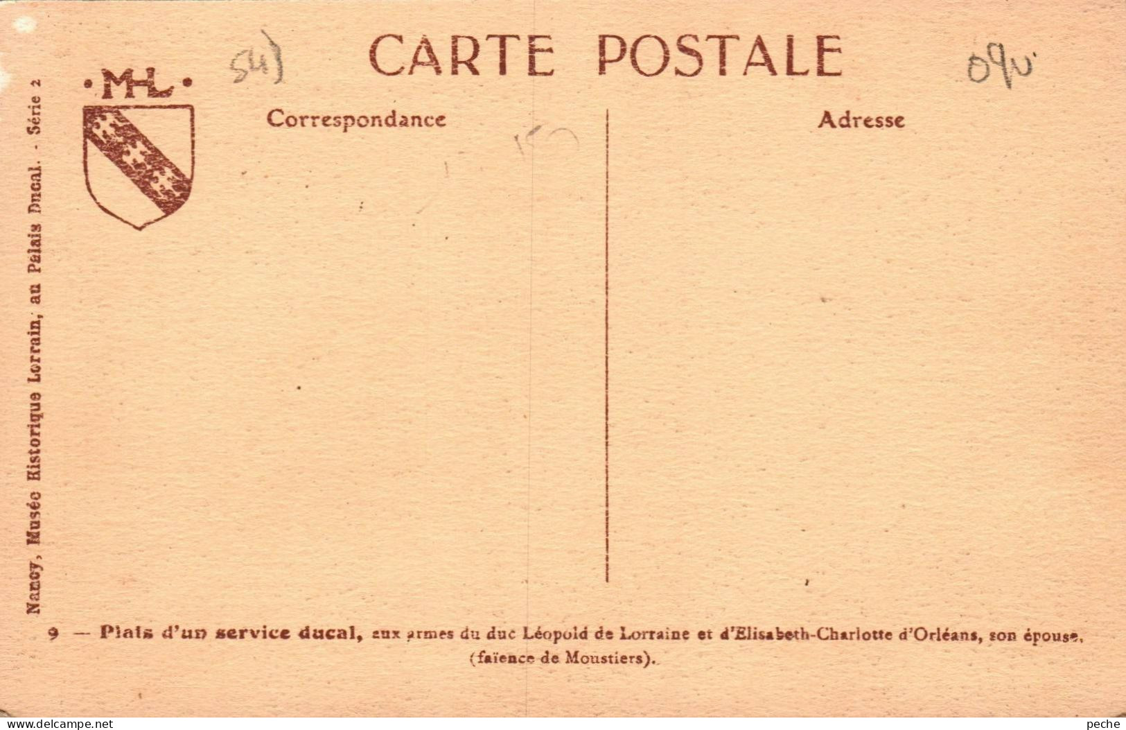 N°32321 W -cpa Plats D'un Service Ducal -faïence De Moustiers- - Antike