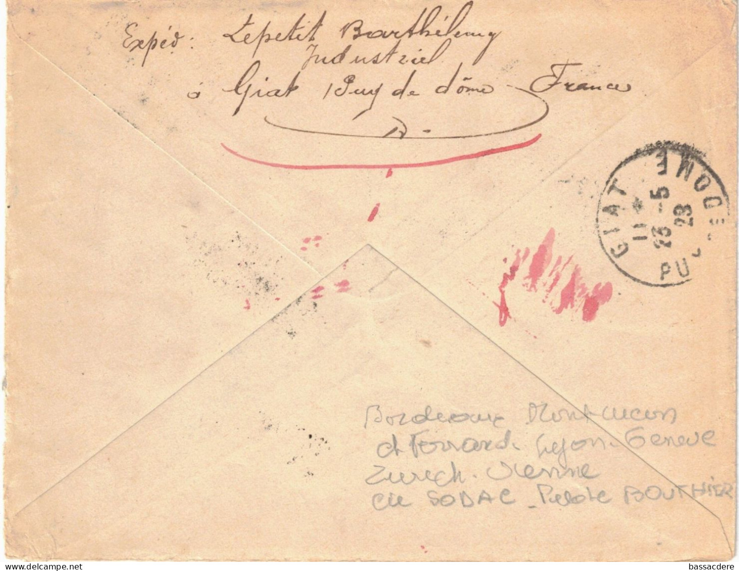 91096 -  Par Avion  Pour La SUISSE - 1927-1959 Briefe & Dokumente