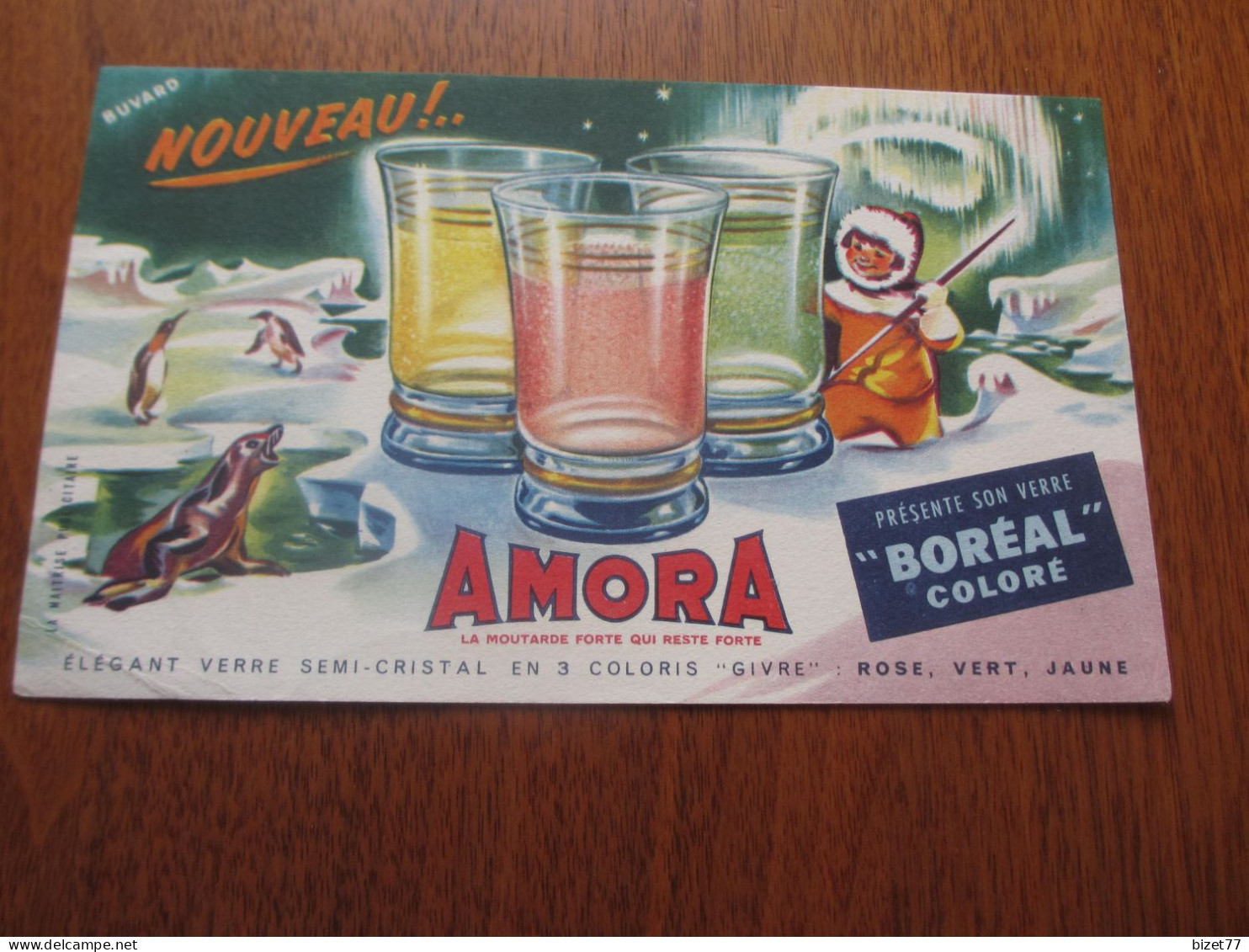 BUVARDS - MOUTARDE AMORA - 3 DIFFERENTS - VOIR SCANS - Other & Unclassified