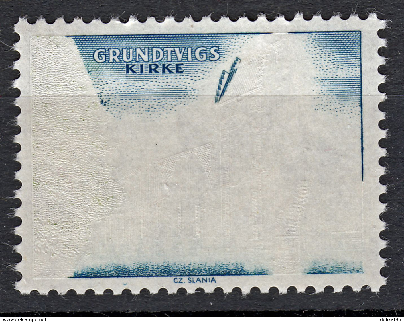 Probedruck Test Stamp Specimen Prøve Grundtvig Kirke Slania 1968 - Proofs & Reprints