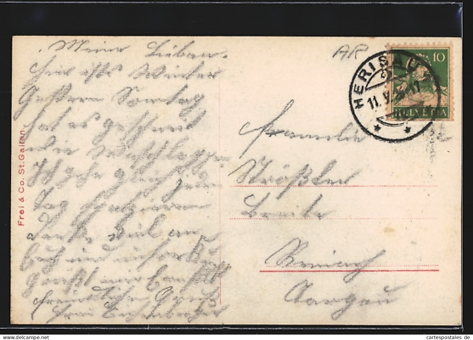 AK Herisau, Heinrichsbad, Frontansicht Mit Strasse - Herisau