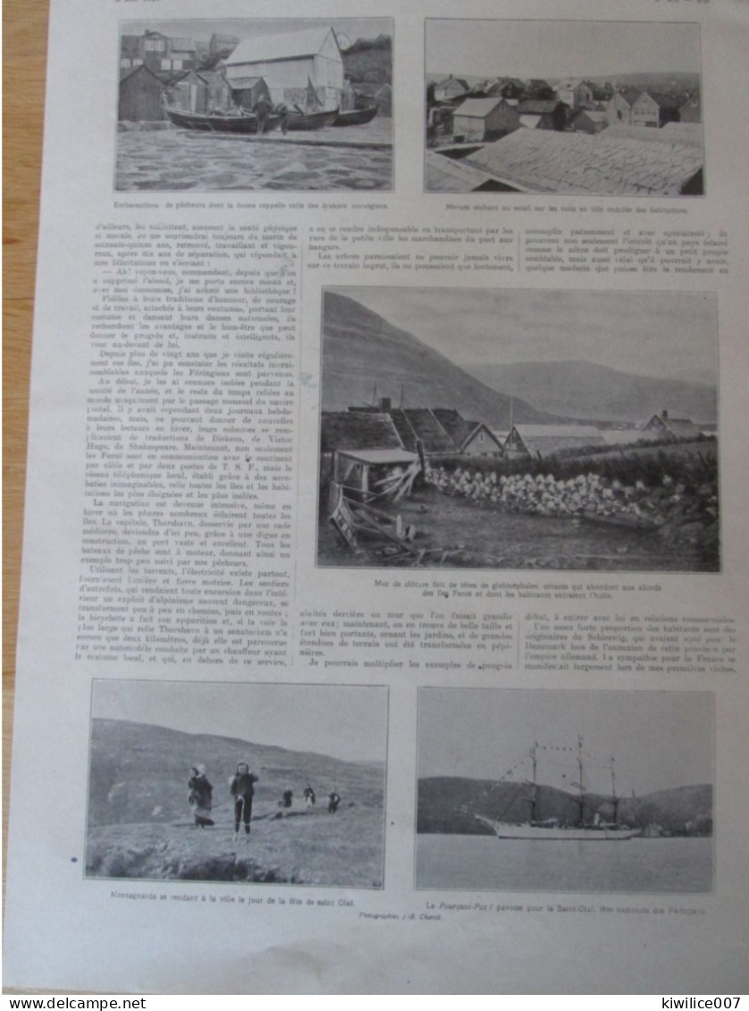 1924 L Expedition CHARCOT   Archipel Danemark Des Iles FEROE - Non Classificati