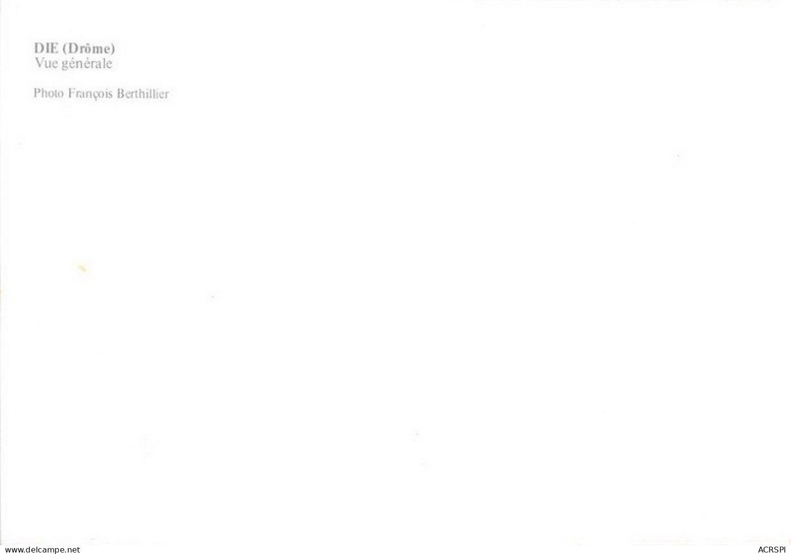 DIE Vue Generale 9(scan Recto-verso) MA1528 - Die