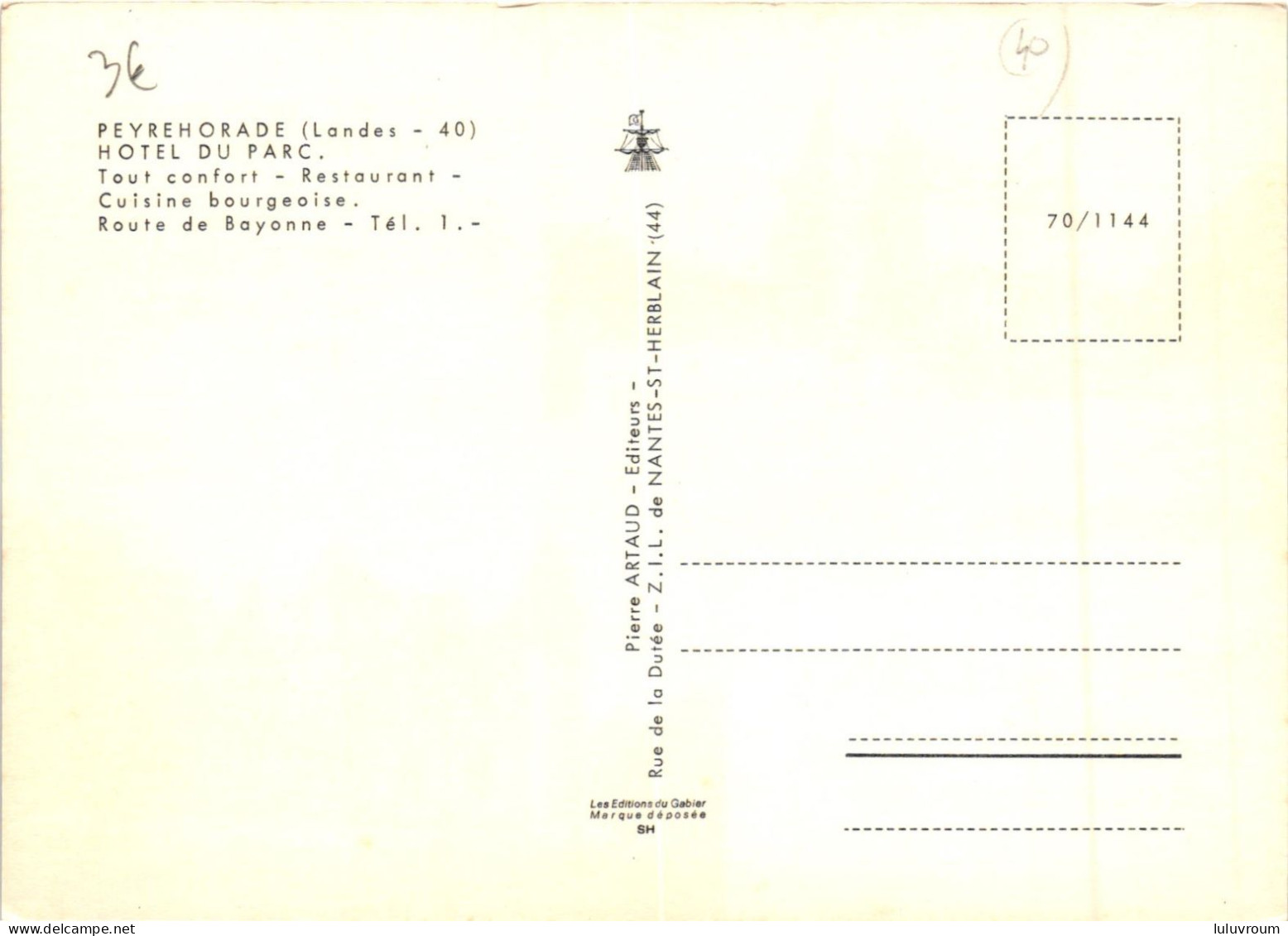 Peyrehorade - Hôtel Du Parc - Peyrehorade