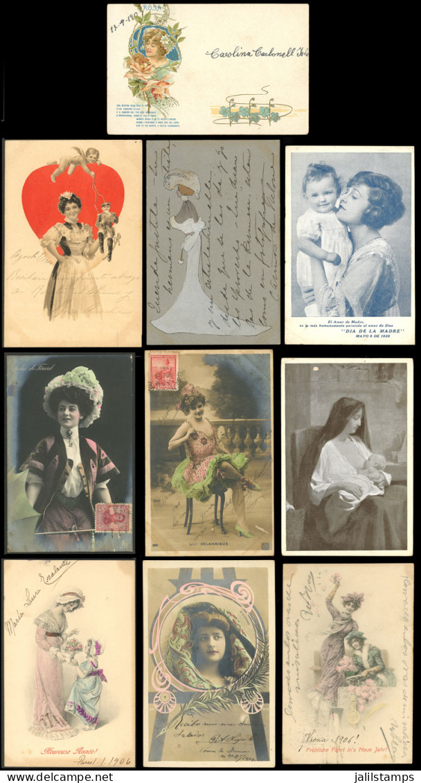 WORLDWIDE: BEAUTIFUL WOMEN (and Others...): 108 Old PCs, Very Nice And Attractive, Some With Minor Defects, Most Of Fine - Altri & Non Classificati