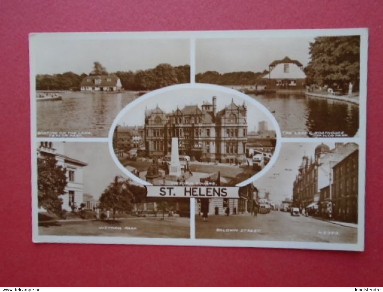 CPSM OU CPA PHOTO GLACEE   ST HELENS  MULTI VUES    NON VOYAGEE - Sonstige & Ohne Zuordnung