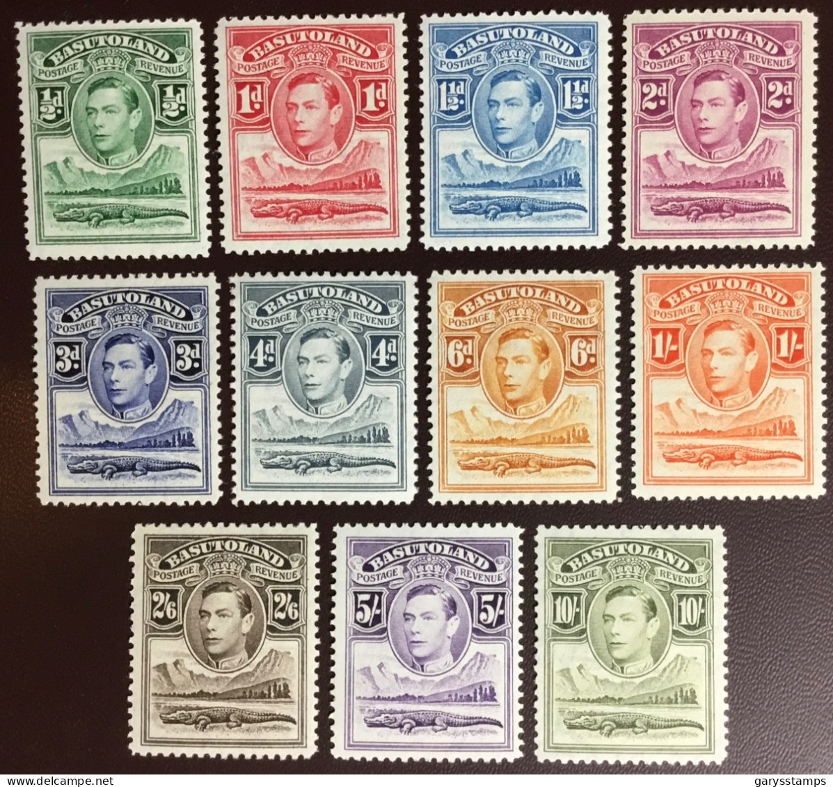 Basutoland 1938 Definitives Set MNH - 1933-1964 Colonia Britannica