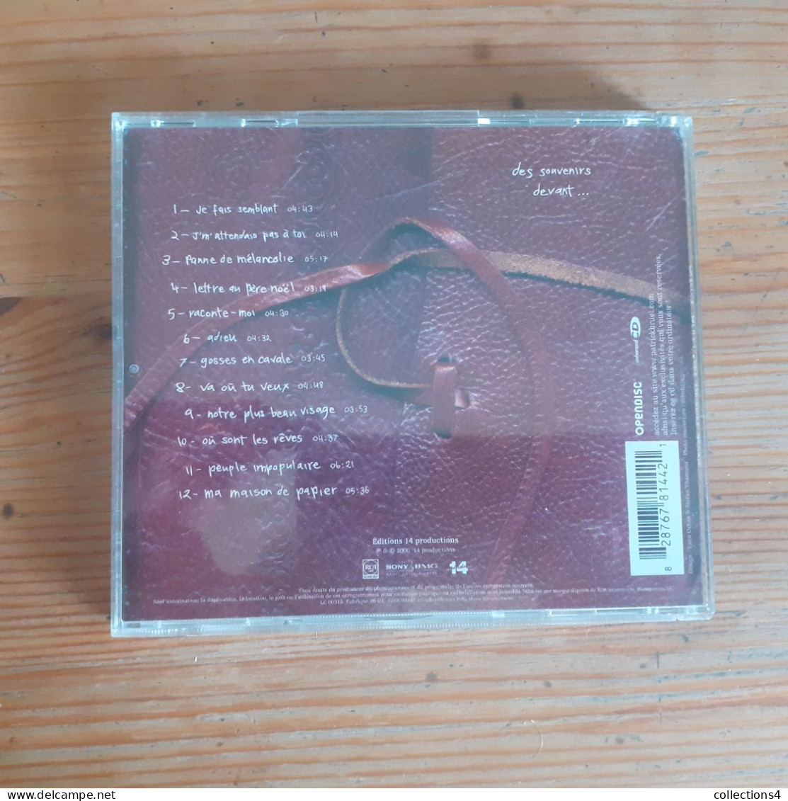 PATRICK BRUEL DES SOUVENIRS DEVANT CD DE 2006 - Other - French Music