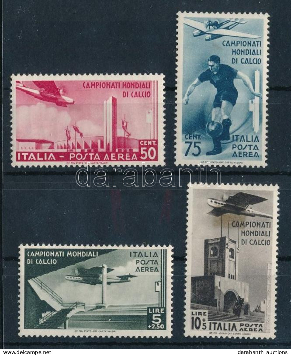 * Olaszország 1934 Labdarúgó VB Sor Záróértékei Mi 484-487 (Mi EUR 110.-) (Mi 485-486 Betapadás / Gum Disturbance, Mi 48 - Sonstige & Ohne Zuordnung