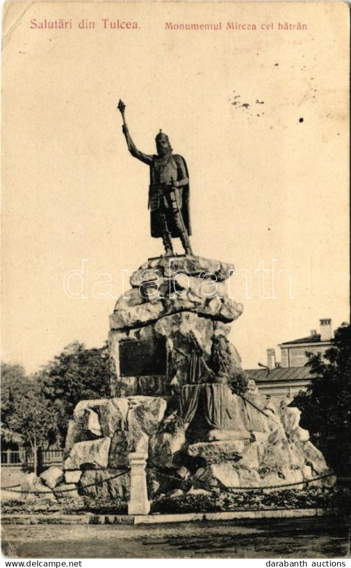 T3 Tulcea, Tulcsa, Tulcha; Monumentul Mircea Cel Batran. O.A. Hacian / Monument (EB) - Non Classificati