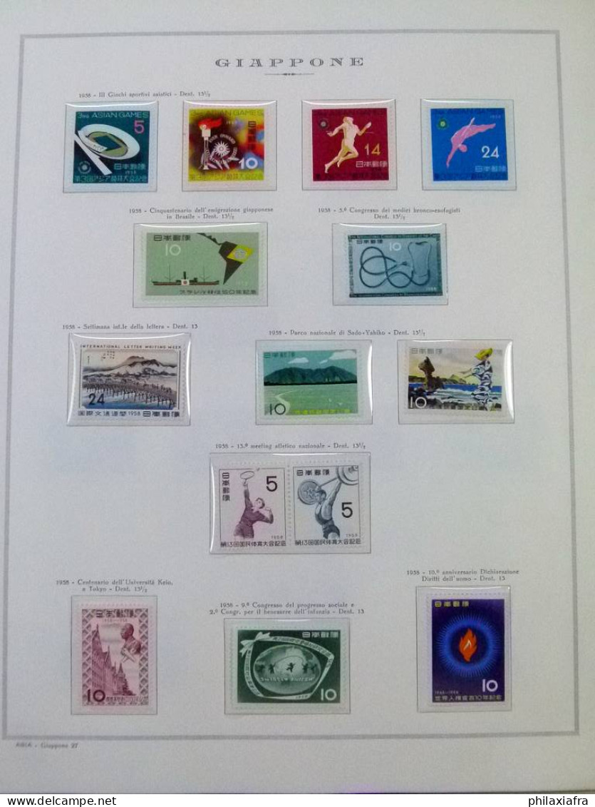 Collection Japon, de 1964 à 1965, sur album, avec timbres neufs **