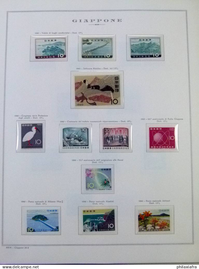 Collection Japon, de 1964 à 1965, sur album, avec timbres neufs **