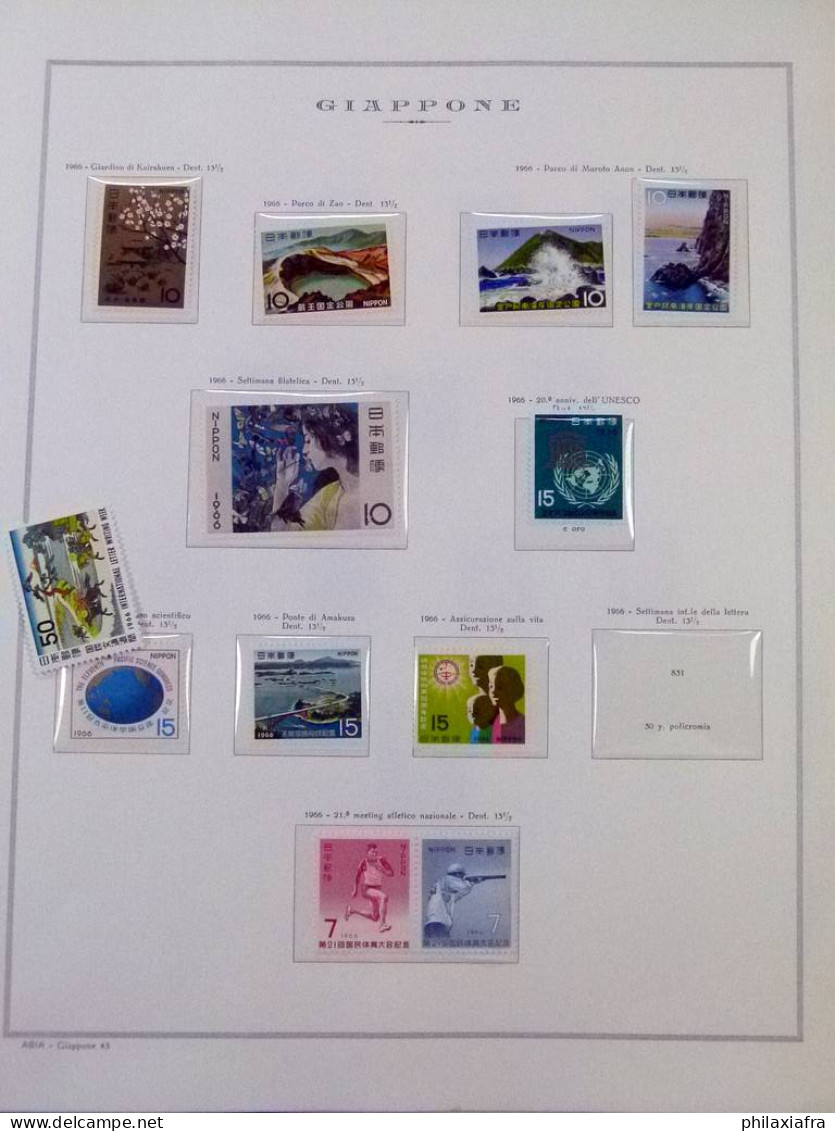 Collection Japon, de 1964 à 1965, sur album, avec timbres neufs **