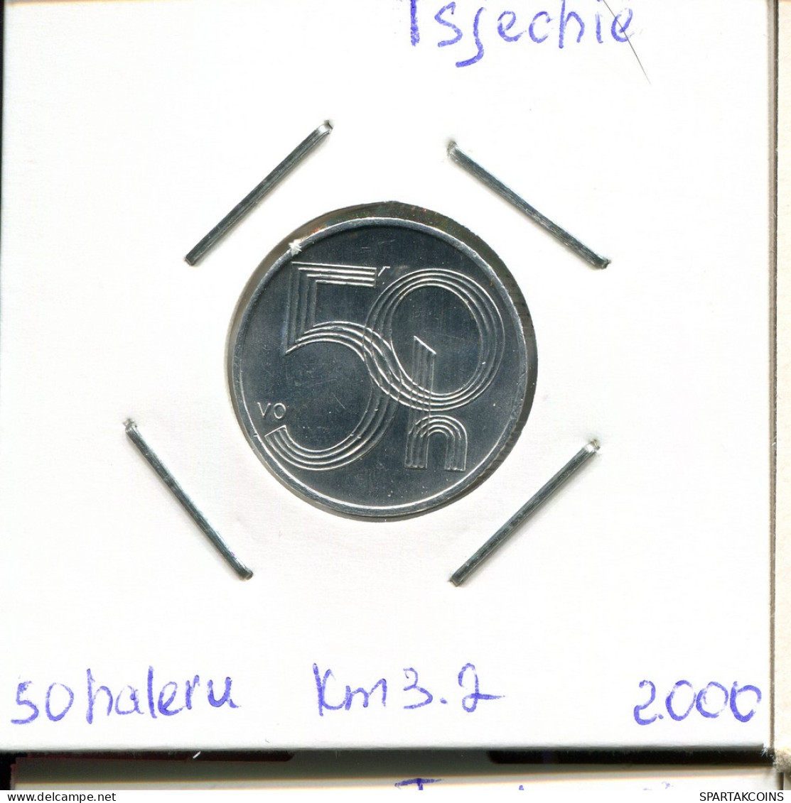 50 HELLER 2000 TSCHECHIEN CZECH REPUBLIC Münze #AP731.2 - Tchéquie
