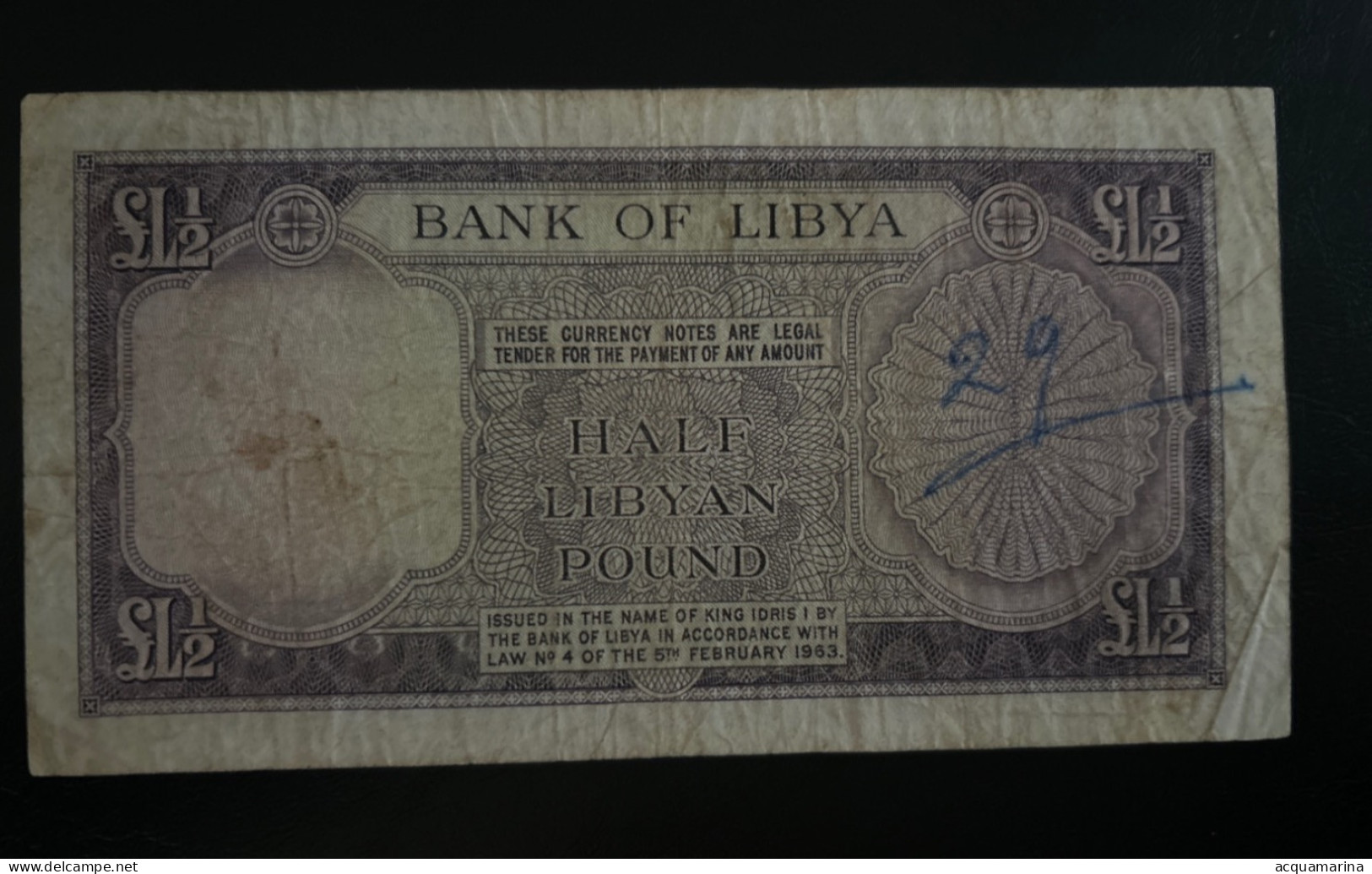 LIBYA 1/2 POUND 1963 - Libya
