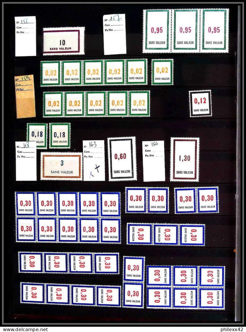 110118 GROS LOT Cours d'instruction COTE + 2500.00 EUROS fictif TB neuf ** MNH France fictifs
