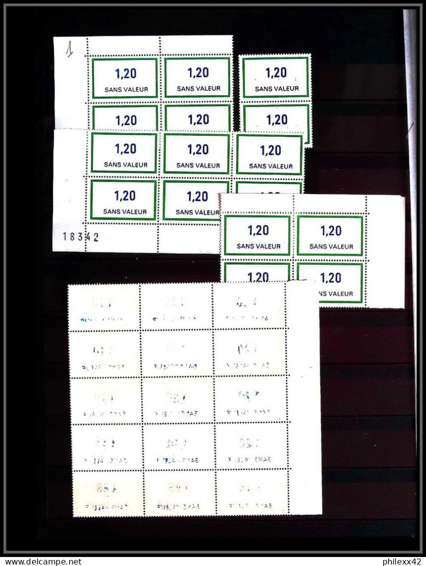 110118 GROS LOT Cours d'instruction COTE + 2500.00 EUROS fictif TB neuf ** MNH France fictifs