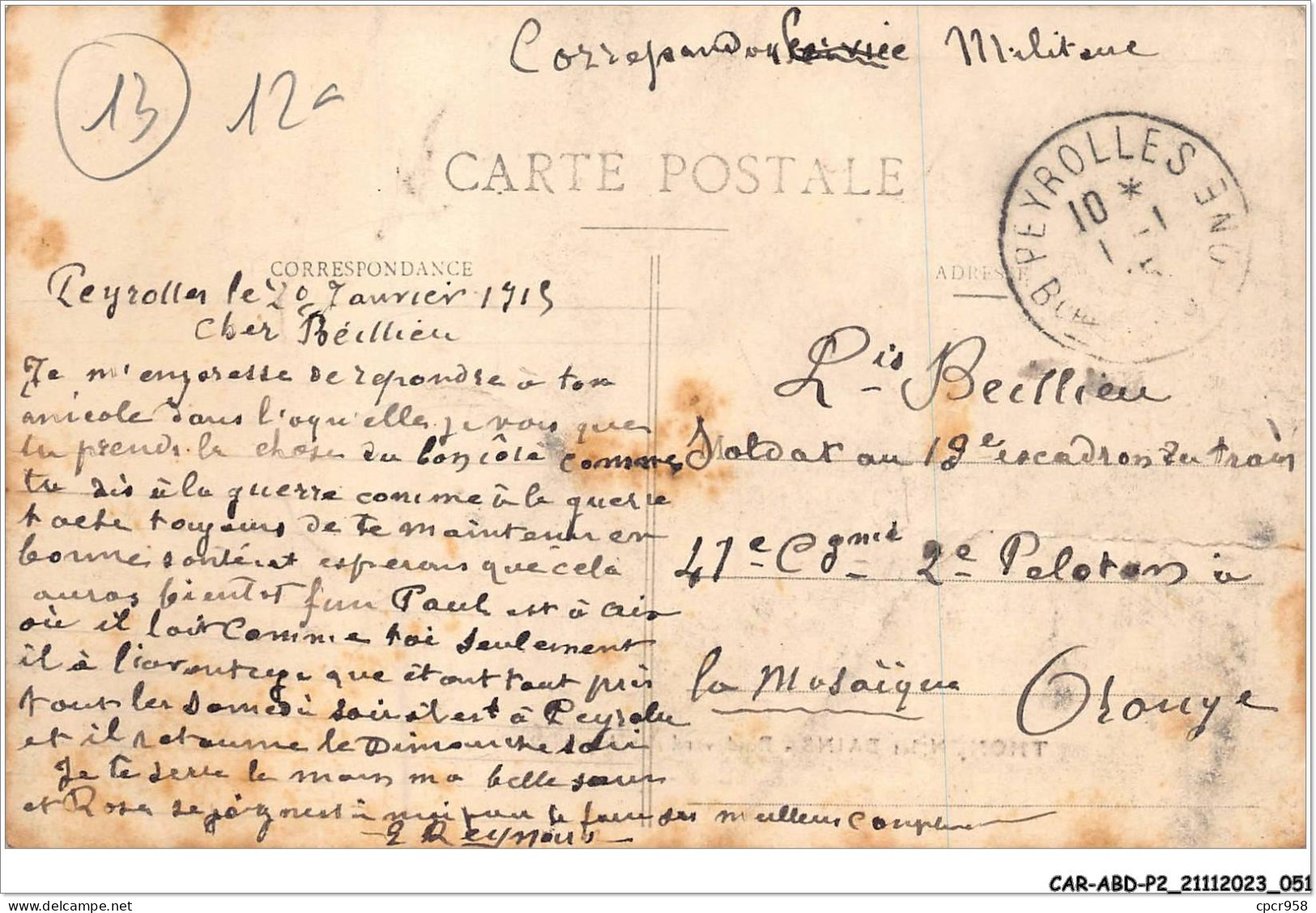 CAR-ABDP2-13-0135 - PEYROLLES - BOULEVARD DES ALPES - Peyrolles