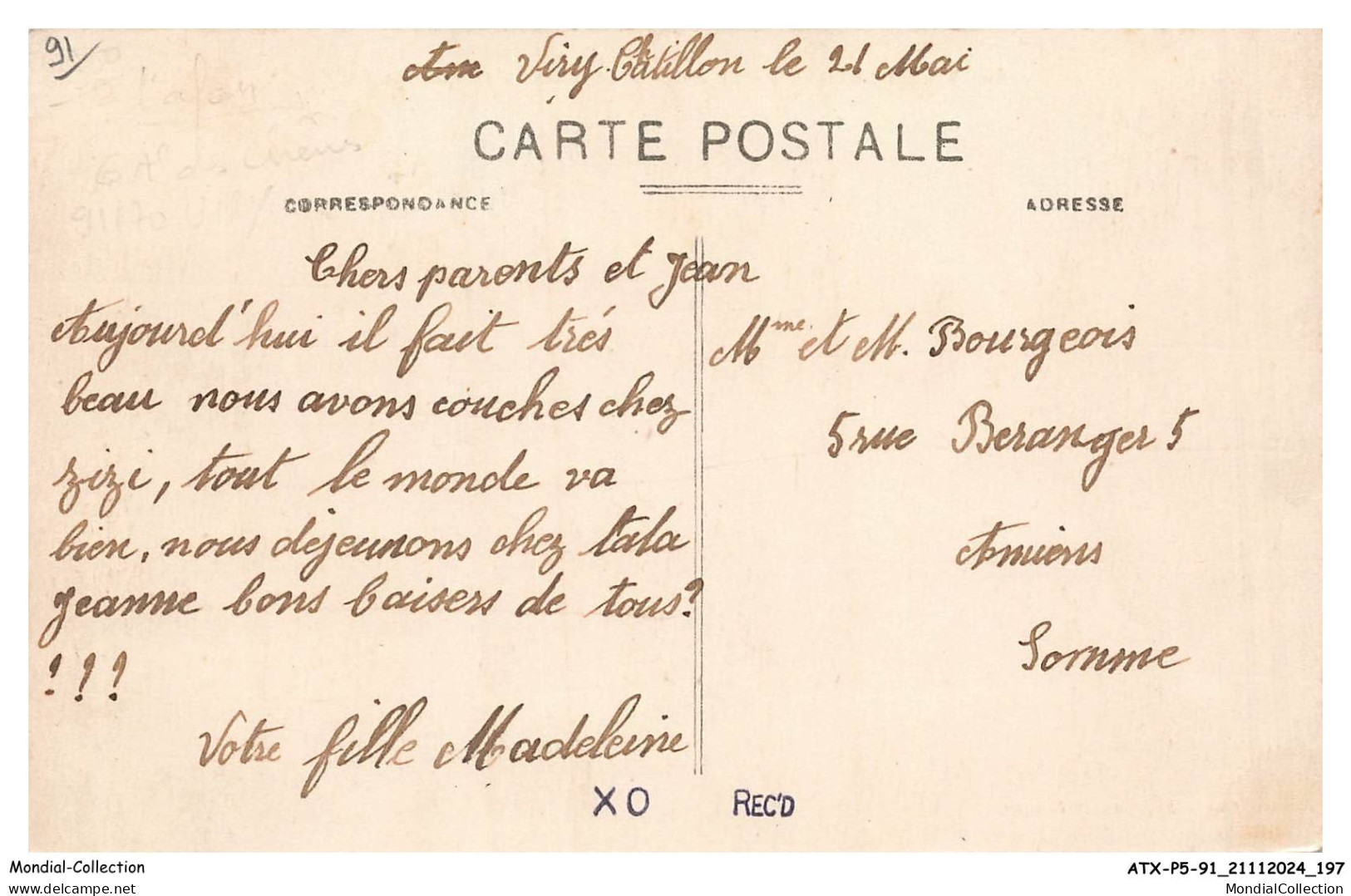 ATXP5-0405-91 - VIRY-CHATILLON - La Place Et Le Chateau De Pied De Fer - Viry-Châtillon