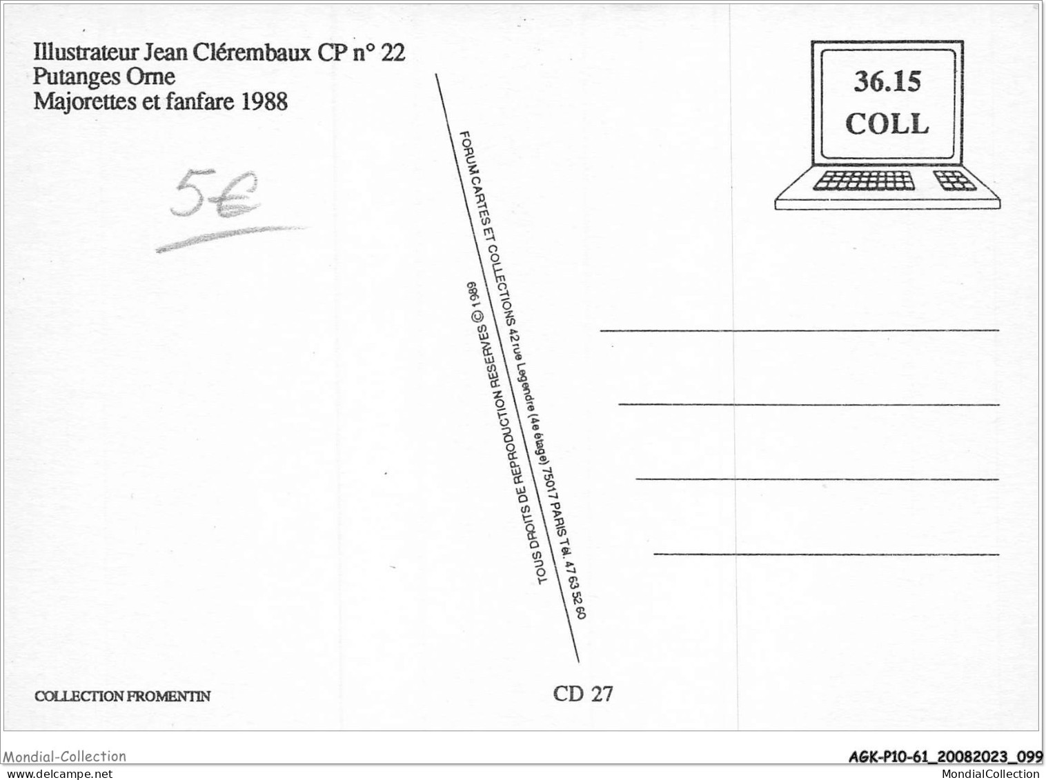 AGKP10-0860-61 - PUTANGES - Majorettes Et Fanfare 1988 - Putanges