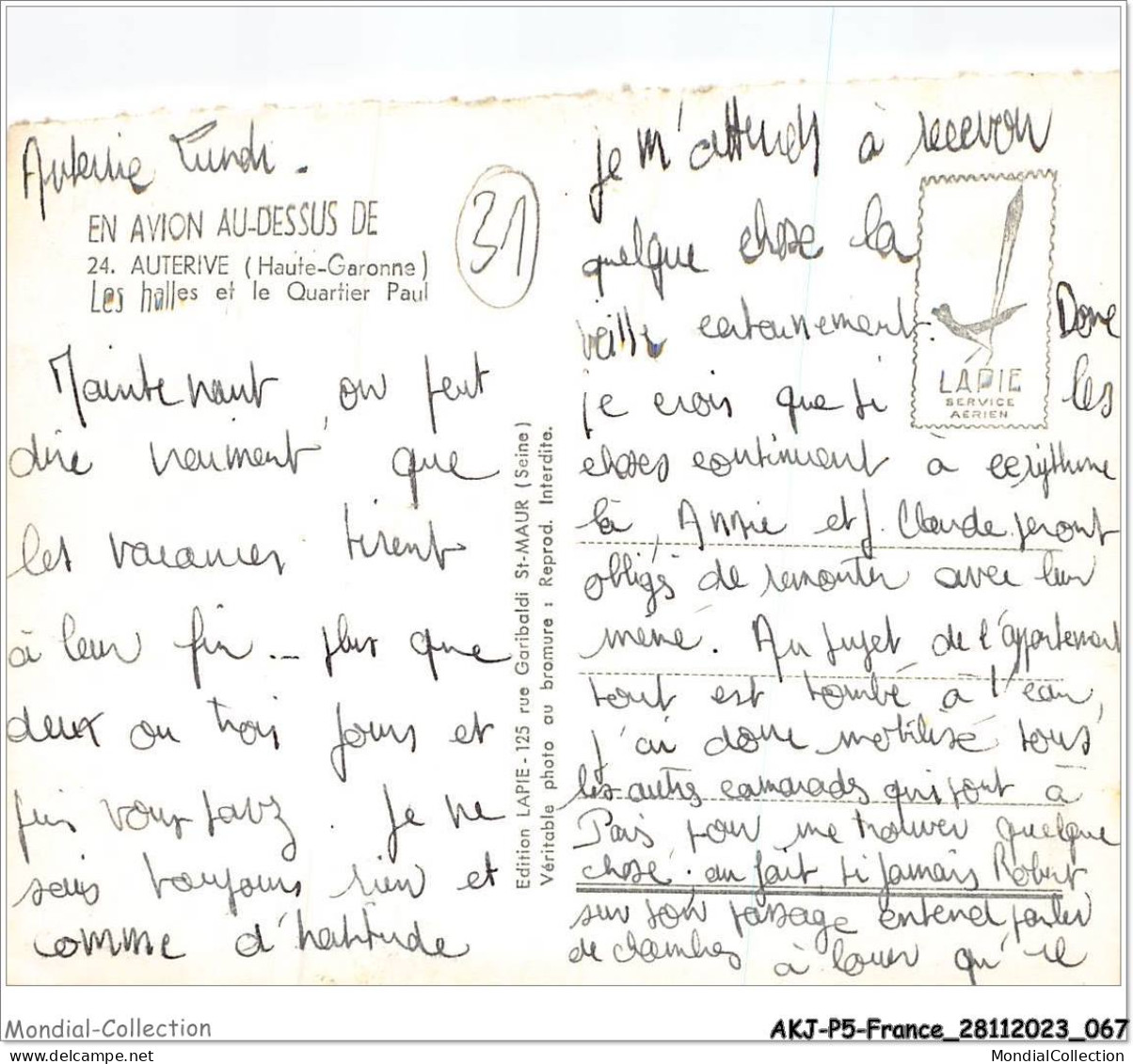 AKJP5-0453-31 - AUTERIVE - Les Halles Et Le Quartier Paul - Muret