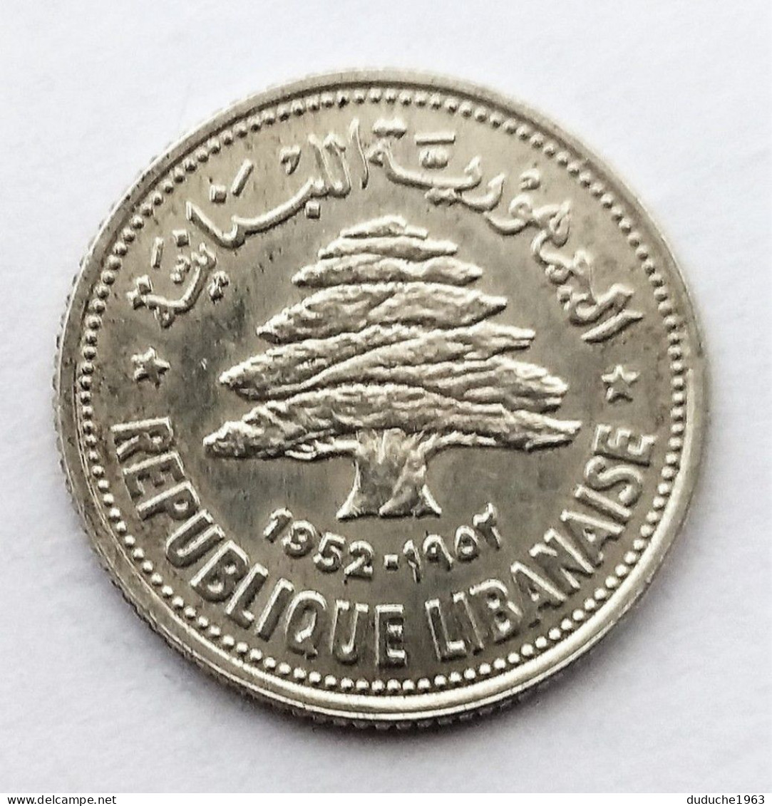 Liban - 50 Piastres Argent 1952 - Libano