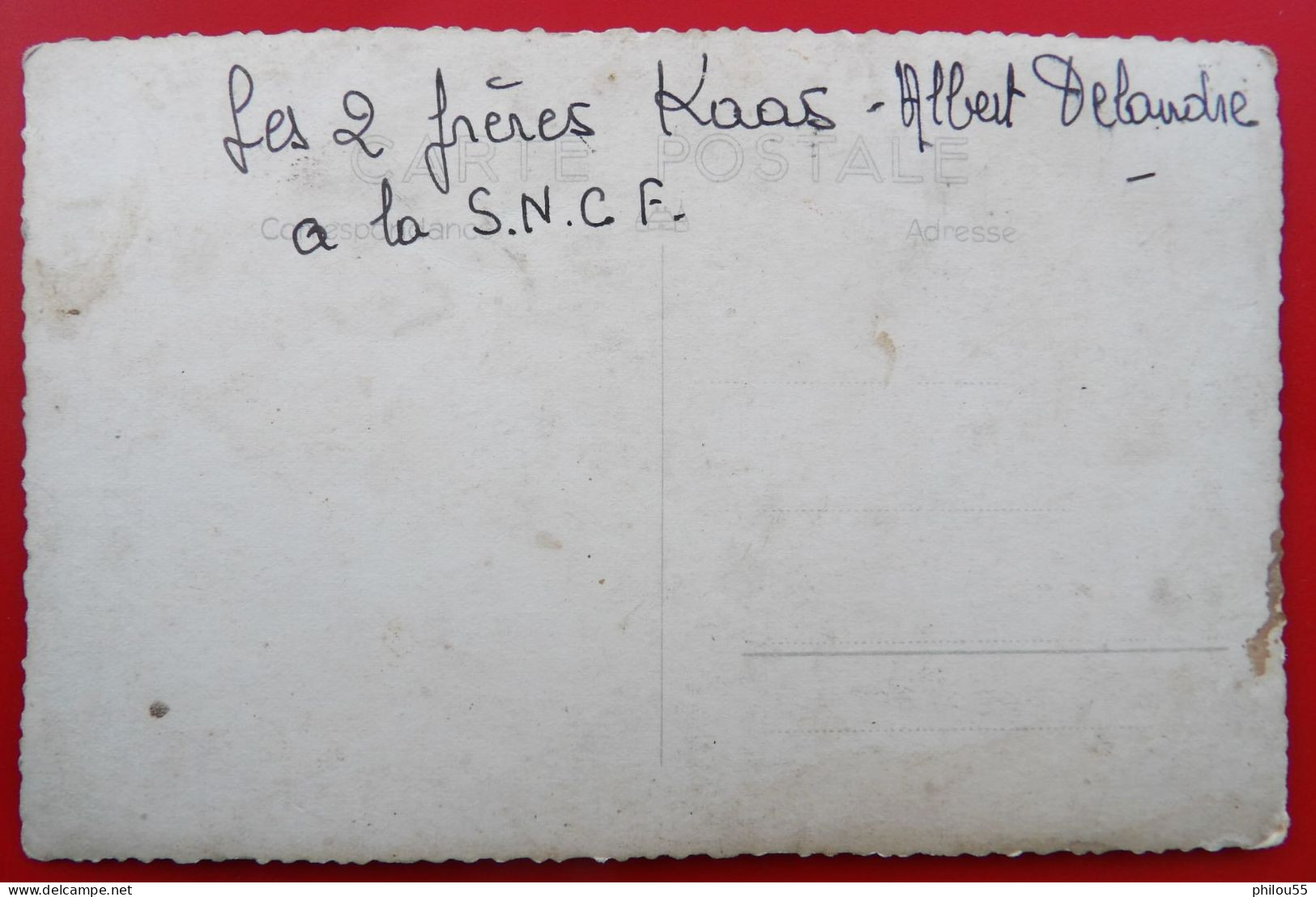 Carte Photo 55 VERDUN A La SNCF Kaas Delandre - Verdun