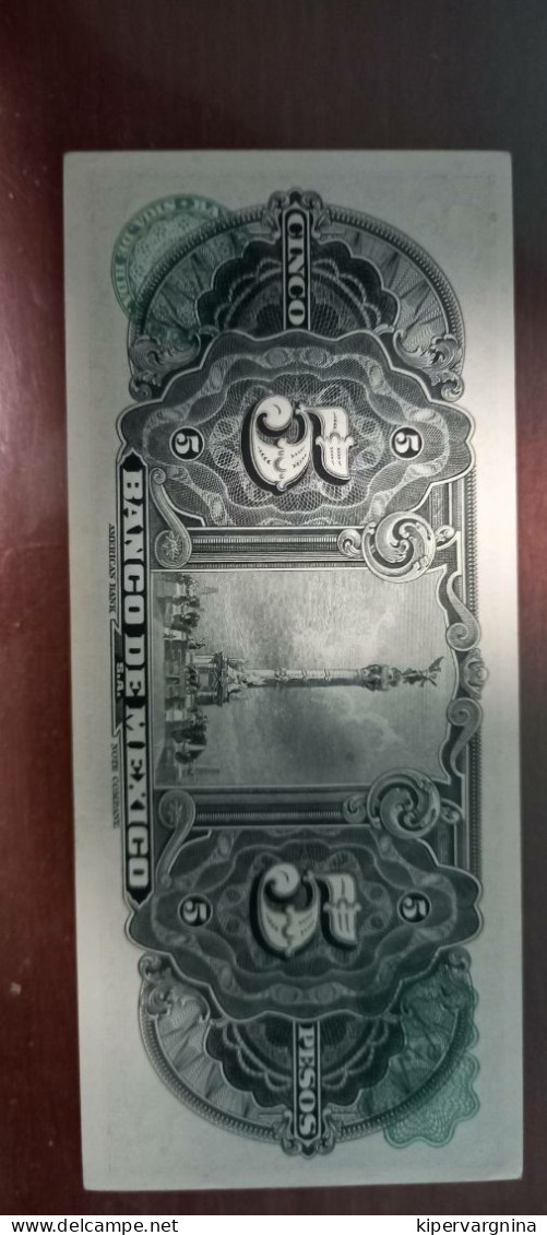 MEXICO UNCIRCULATE Banknote 1969 5 Peso - Autres - Amérique