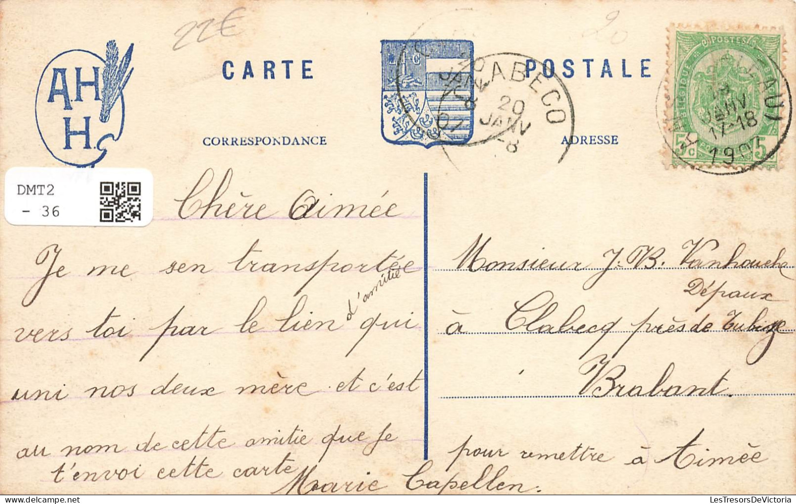 BELGIQUE - Ans - Rue De La Station - Coiffeur - échelle - Charrue - Transport - Animé - Ed AHH - Carte Postale Ancienne - Ans