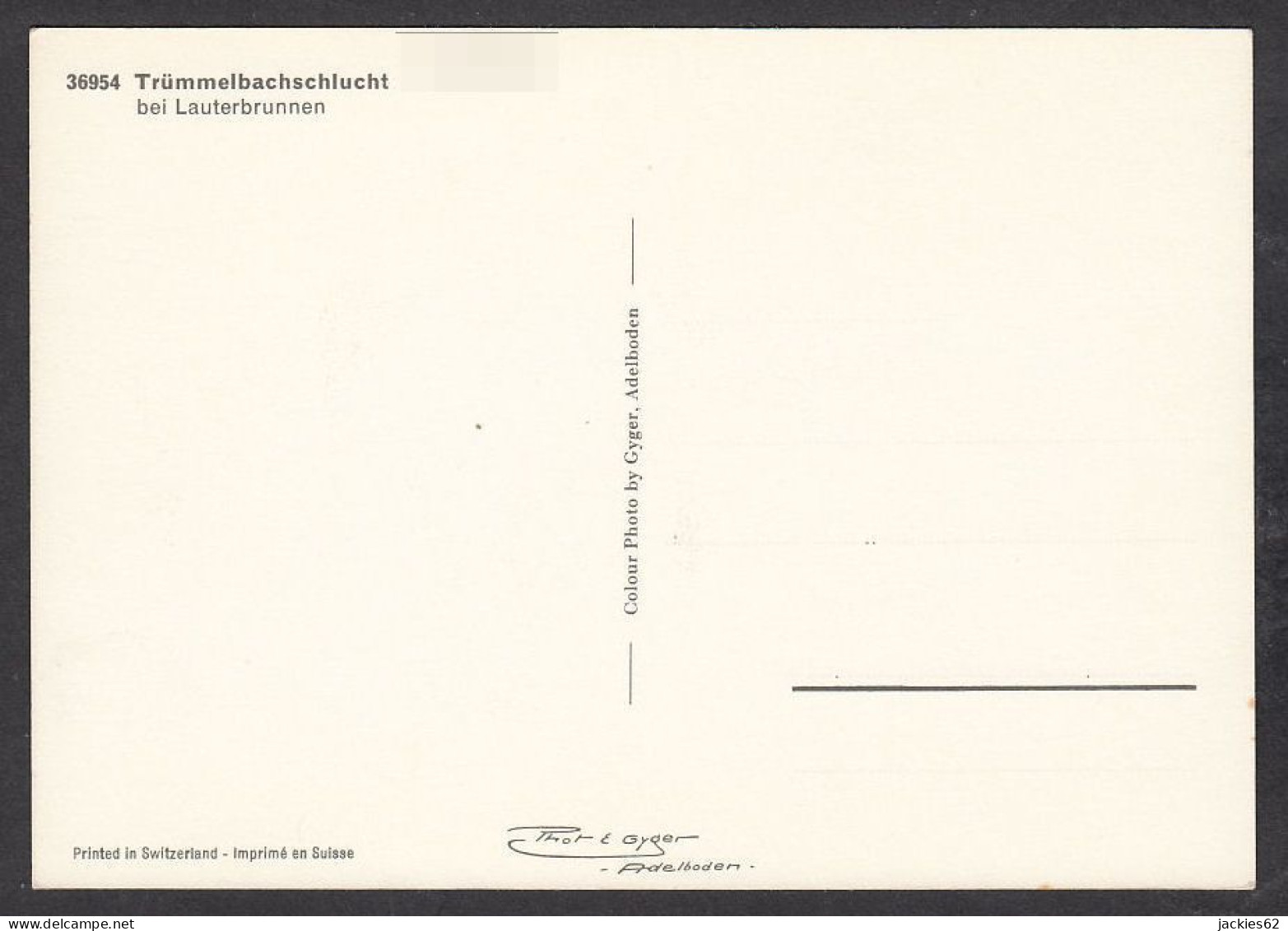 109399/ LAUTERBRUNNEN, Trümmelbachschlucht - Lauterbrunnen