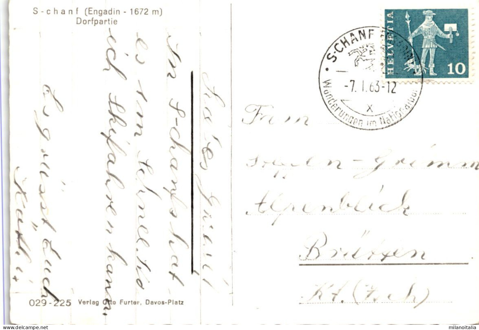 S-canf - Dorfpartie (029-225) * 7. 1. 1963 - S-chanf