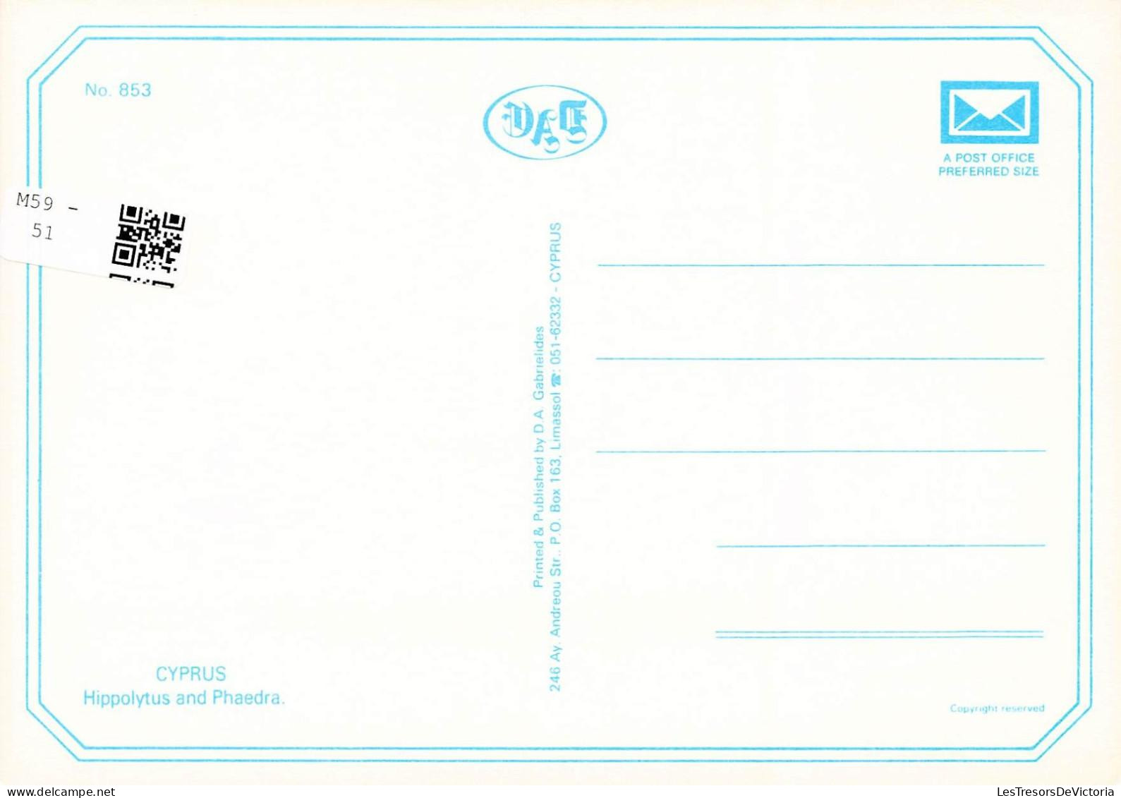 [-10%] CHYPRE - Paphos - Floor Mosaic - Hippolytus And Phaedra - Colorisé - Carte Postale - Zypern