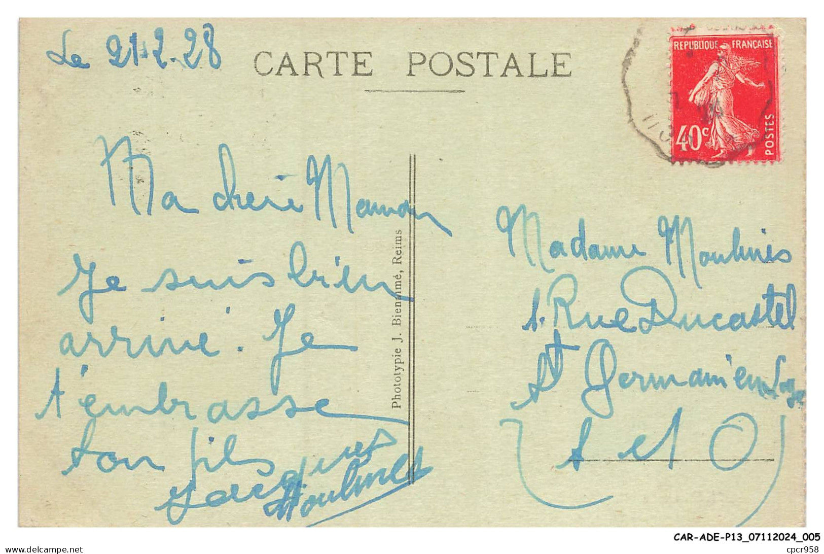 CAR-ADEP13-0931-76 - MESNIERES - Chateau - Institution St-joseph - Mesnières-en-Bray