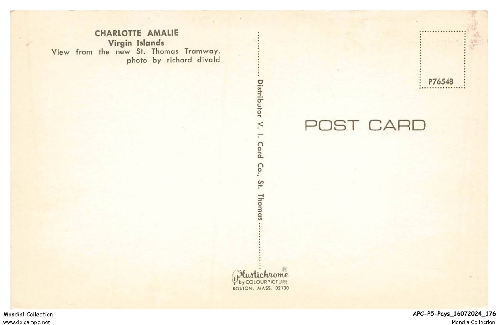 APCP5-0370-VIRGIN-ISLANDS - Charlotte Amalie - View From The New Saint Thomas Tramway - Amerikaanse Maagdeneilanden