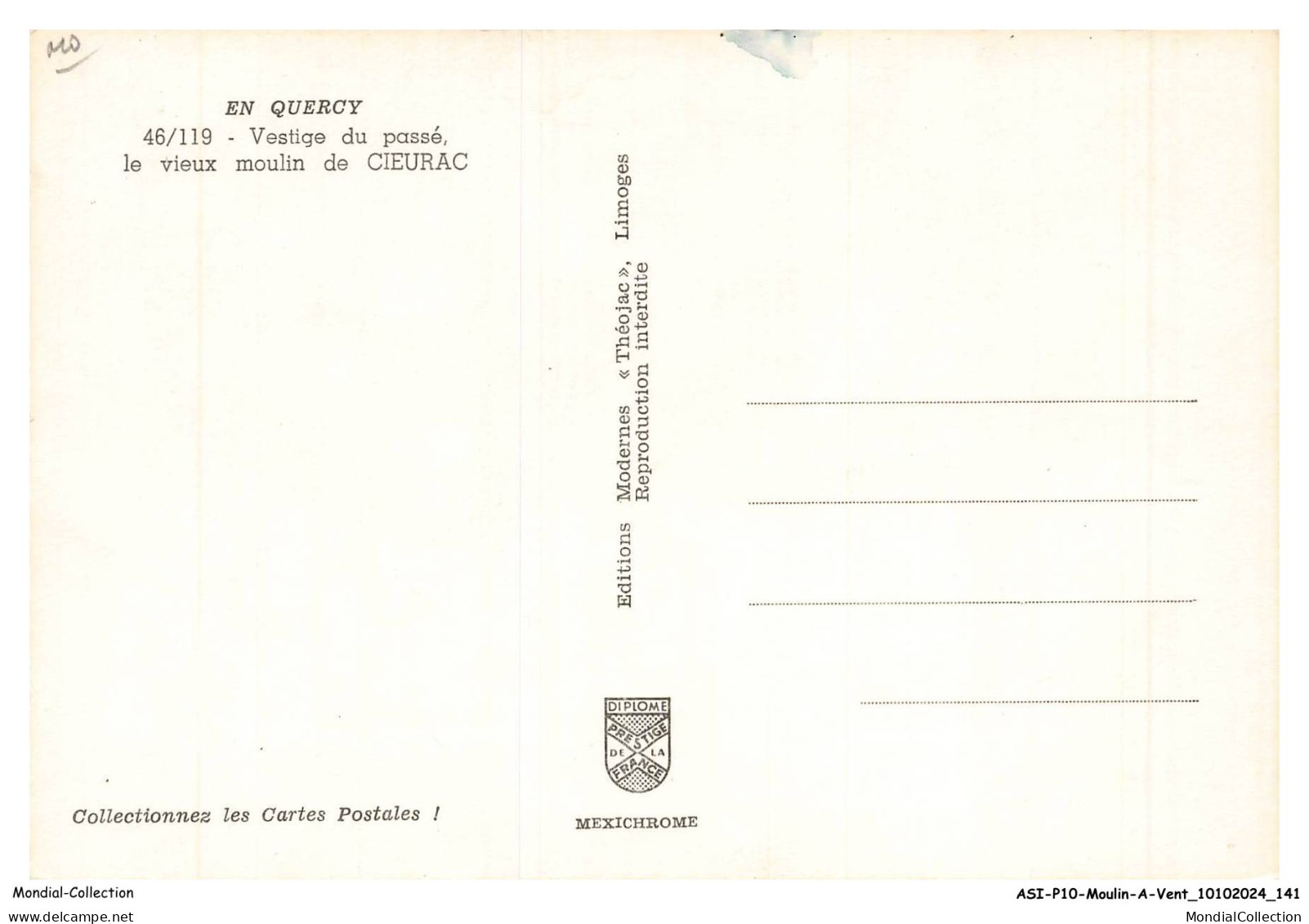ASIP10-0730-MOULIN-A-VENT - Vestige Du Passé - Le Vieux Moulin De Cieurac - Windmills