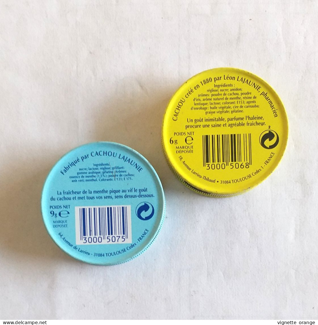 2 Boites De CACHOU LAJAUNIE Différentes - Boxes