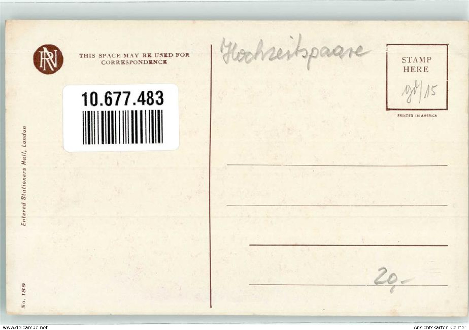 10677483 - Hochzeitsreise  Eisenbahn Verlag Reinthal & Newman Nr. 189 - Hochzeiten