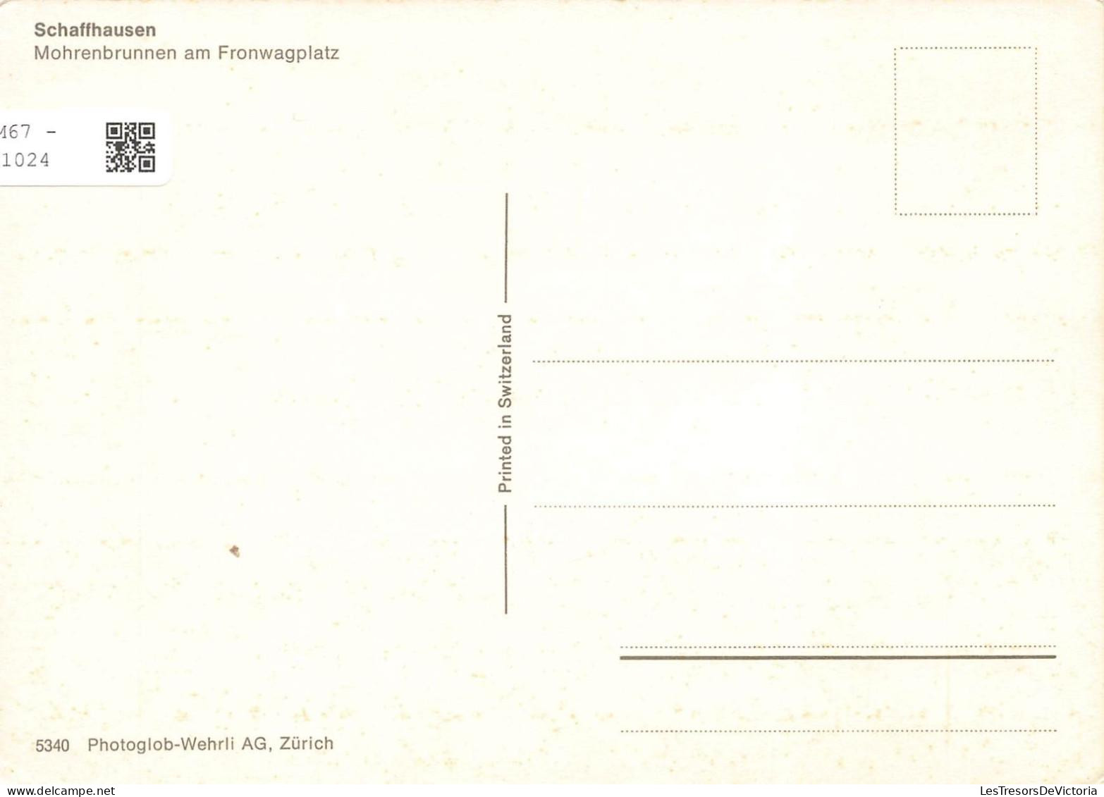 [-10%] SUISSE - Schaffhausen - Mohrenbrunnen Am Fronwagplatz - Carte Postale - Schaffhouse