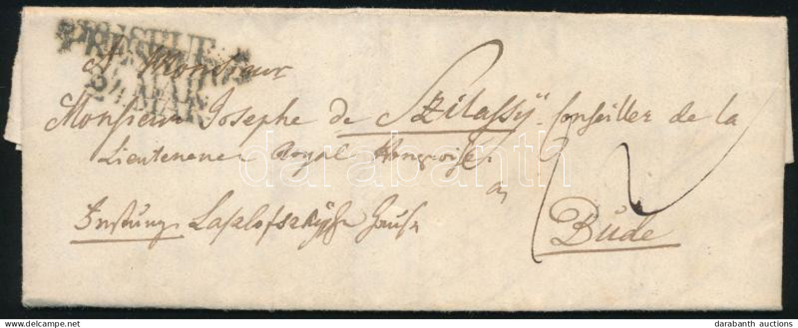 1845 Portós Levél "PRESBURG" - Altri & Non Classificati