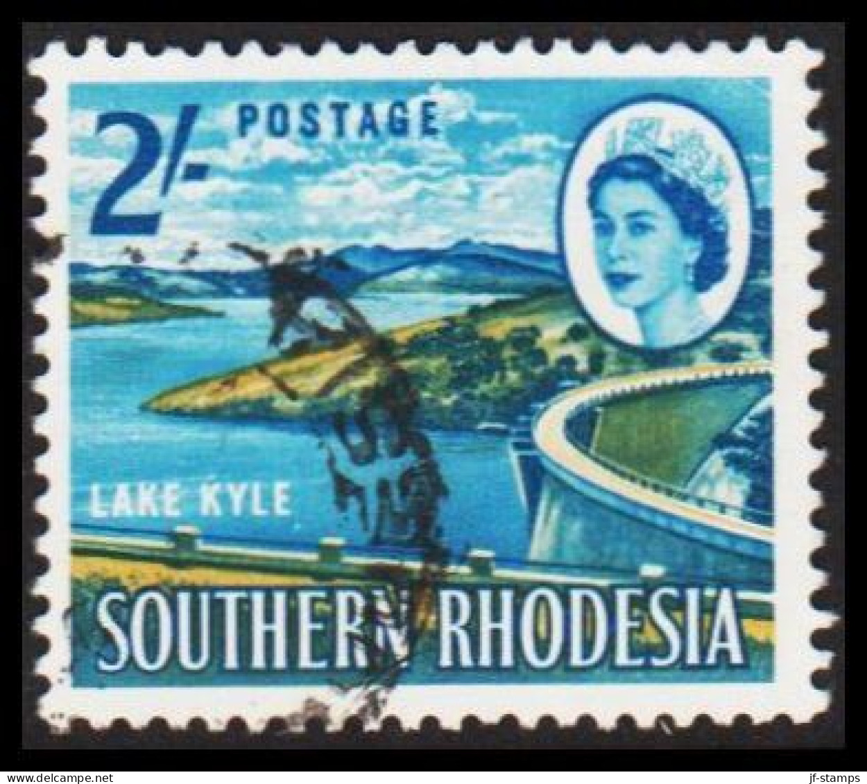 1964. SOUTHERN RHODESIA. Elizabeth. LAKE KYLE 2/-. (Michel 103) - JF562779 - Zuid-Rhodesië (...-1964)